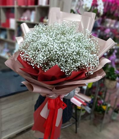 Букет цветов из: Гипсофила в Пряже