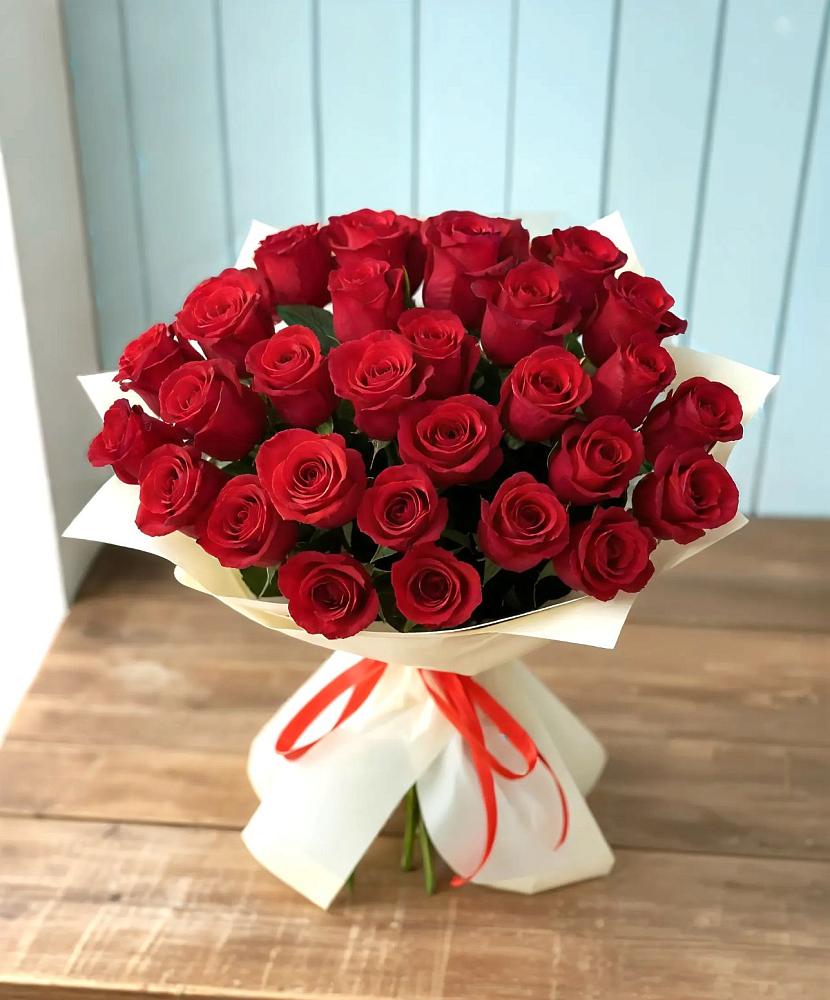 Букет 29 Красных роз в Пряже
