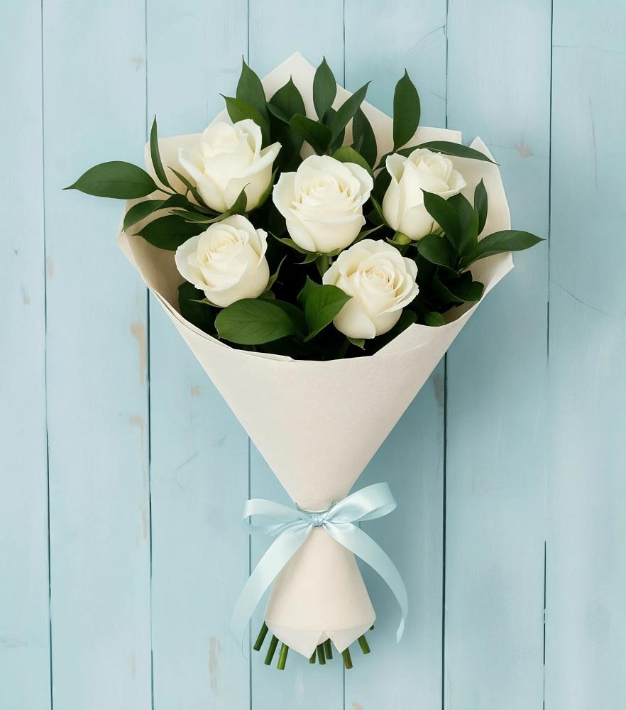 Букет цветов из: Розы в Пряже