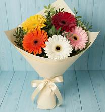 Букет цветов из:  Герберы в Пряже
