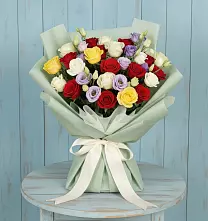 Букет цветов из:  Розы в Пряже