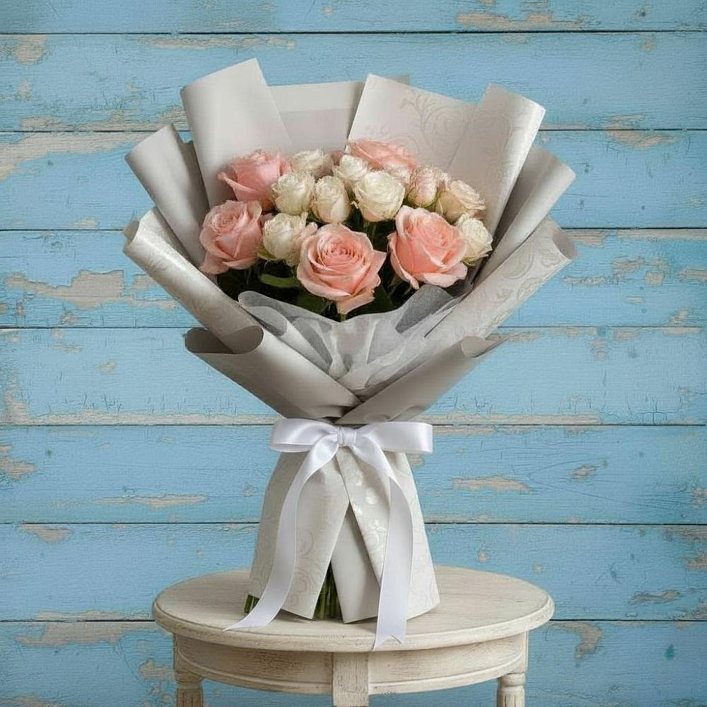 Букет цветов из: Розы в Пряже