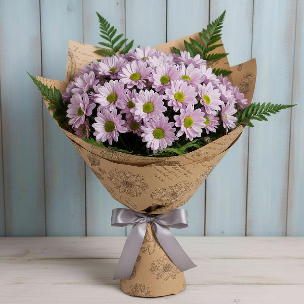 Букет цветов из: Хризантемы в Пряже