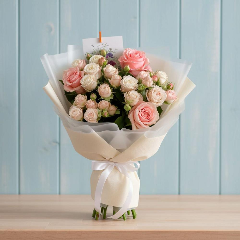 Букет цветов из: Розы в Пряже