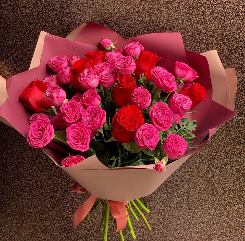 Букет В объятьях нежности в Пряже