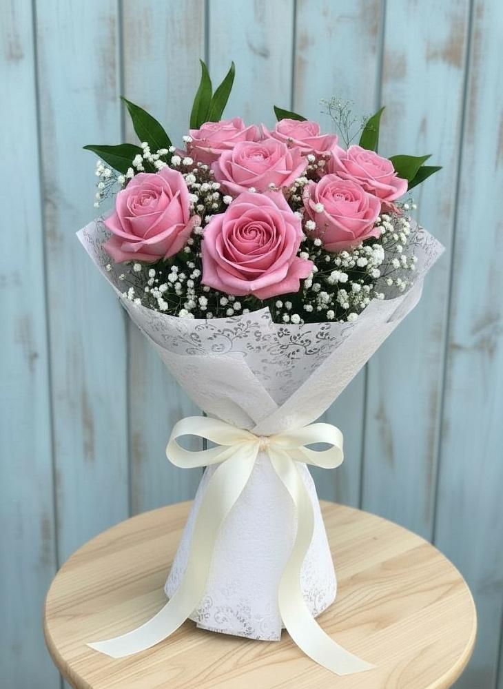 Букет цветов из: Розы в Пряже