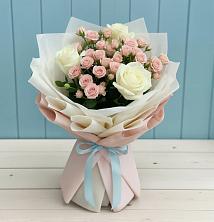 Букет цветов из:  Розы в Пряже