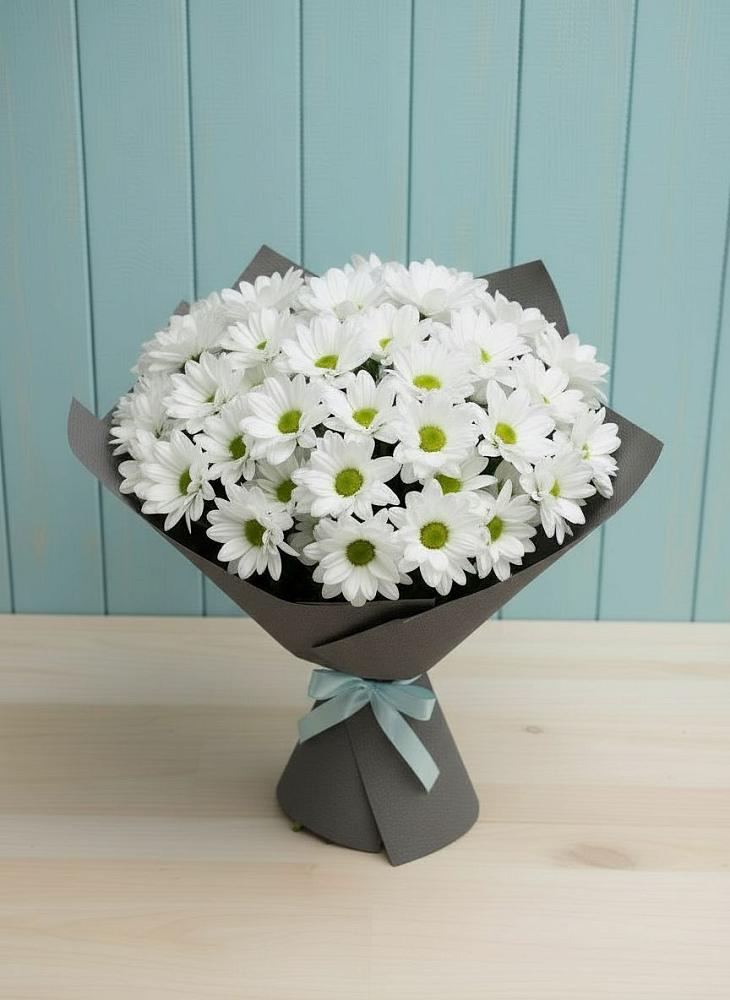 Букет цветов из: Хризантемы в Пряже