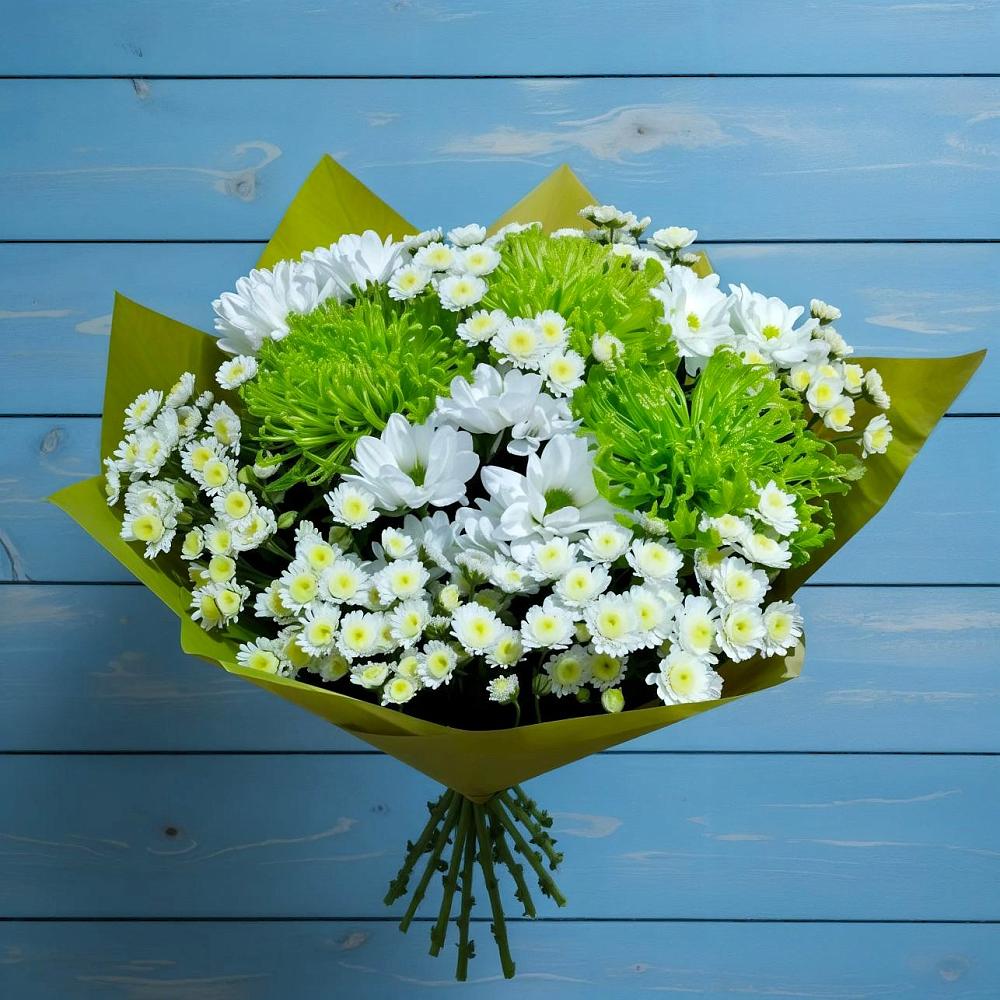 Букет цветов из: Хризантемы в Пряже