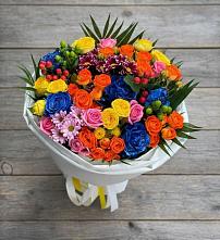 Букет цветов из:  Розы и Хризантемы #REPLACE_PRED# Пряже