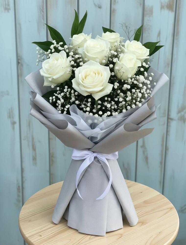 Букет цветов из: Розы в Пряже