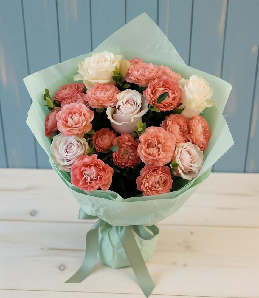 Букет цветов из: Розы в Пряже