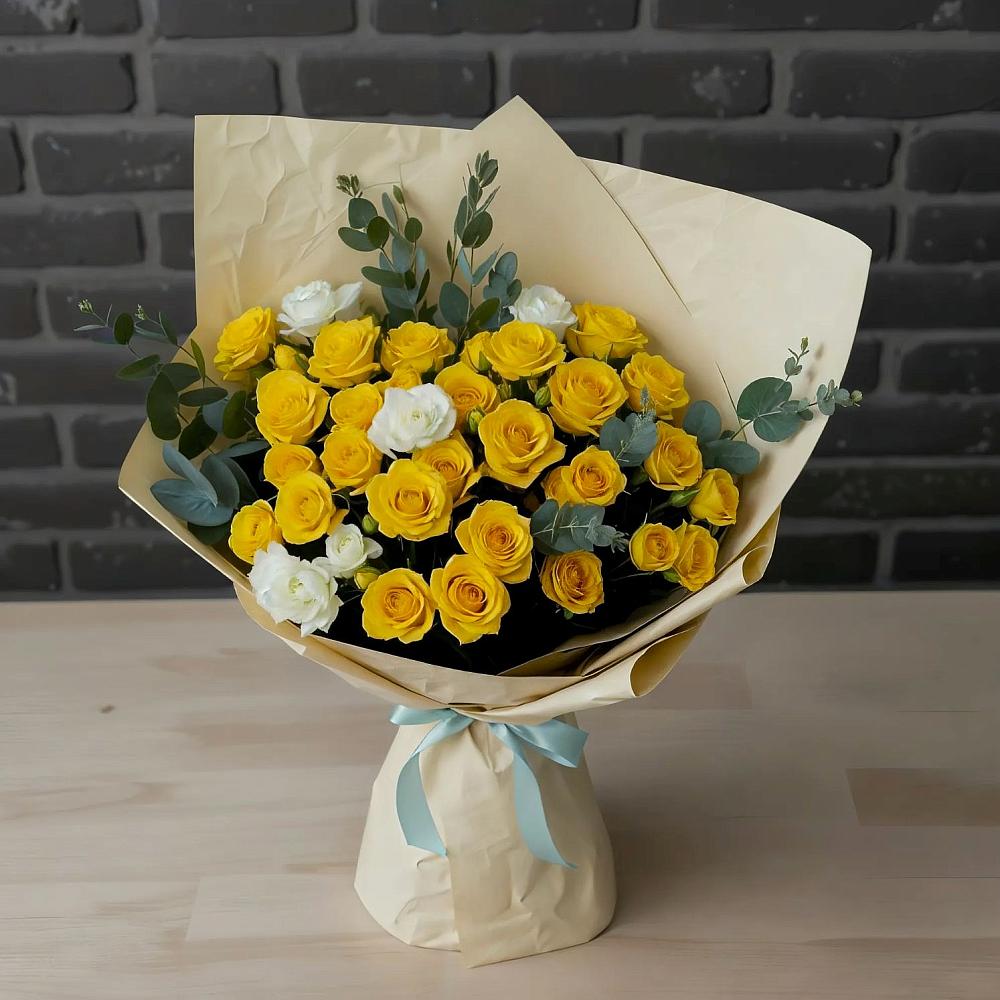 Букет цветов из: Розы в Пряже