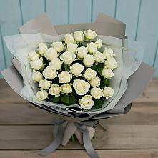 Букет Белоснежная нежность в Пряже