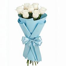 Букет 7 белых роз Проуд #REPLACE_PRED# Пряже