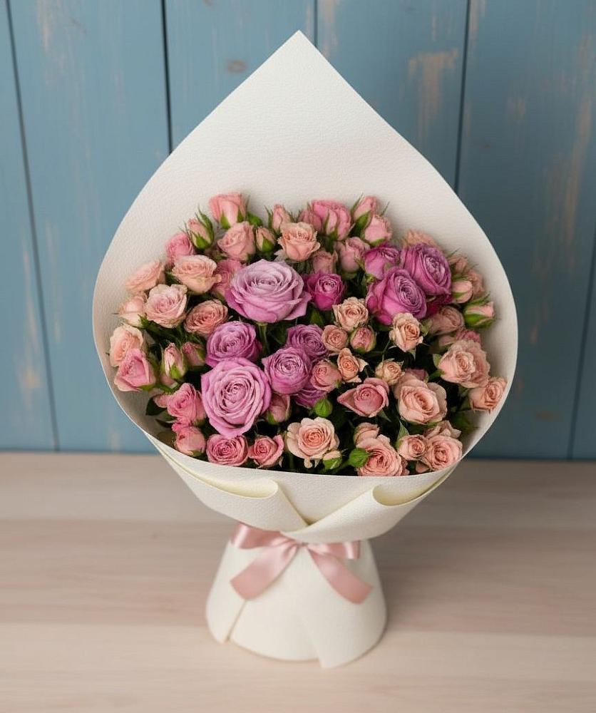 Букет цветов из: Розы в Пряже