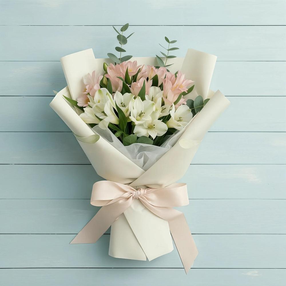 Букет цветов из: Альстромерии в Пряже