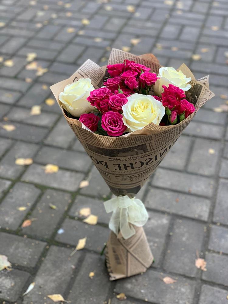 Букет цветов из: Розы в Пряже