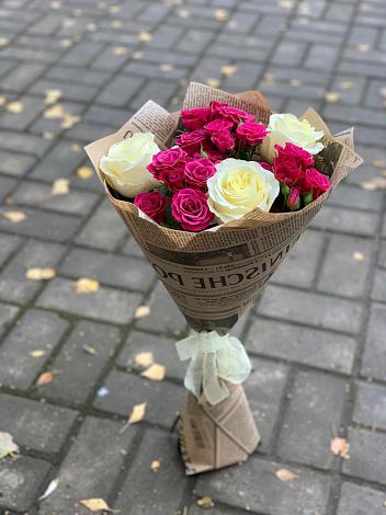 Букет цветов из: Розы в Пряже