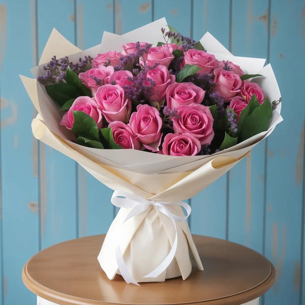 Букет цветов из: Розы в Пряже