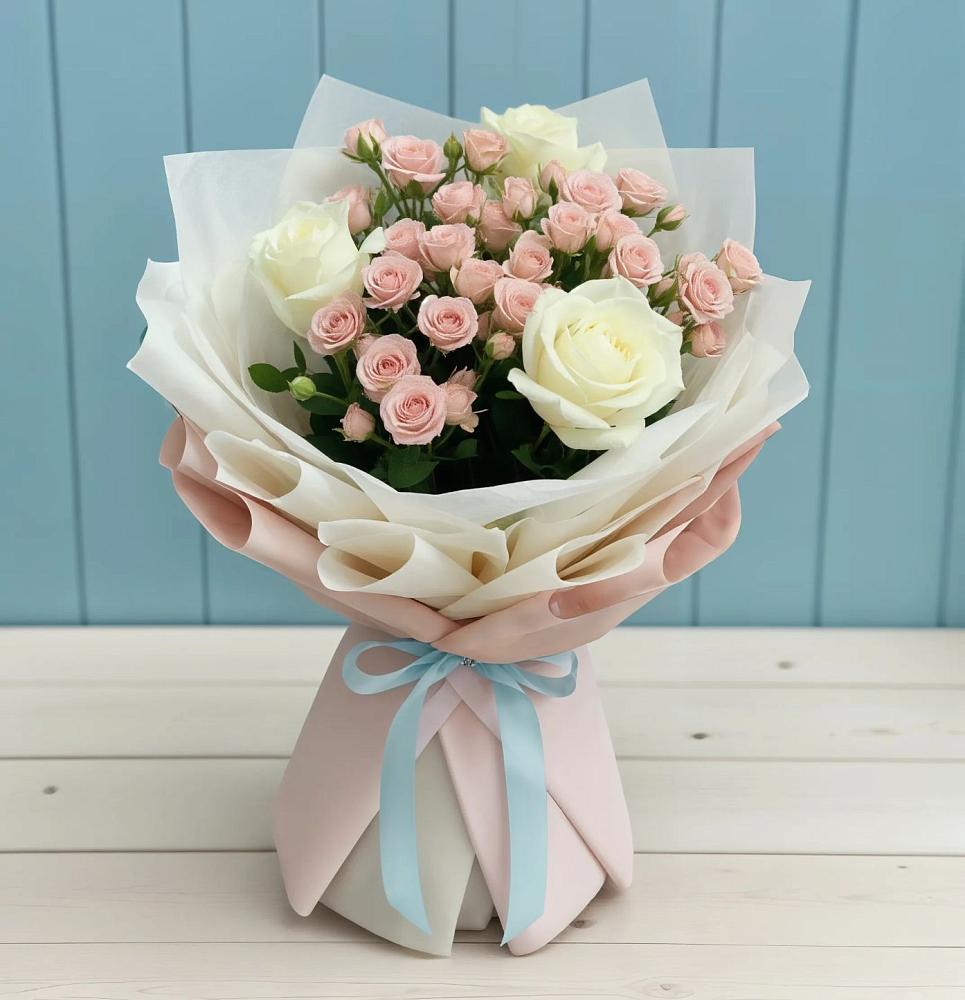 Букет цветов из: Розы в Пряже