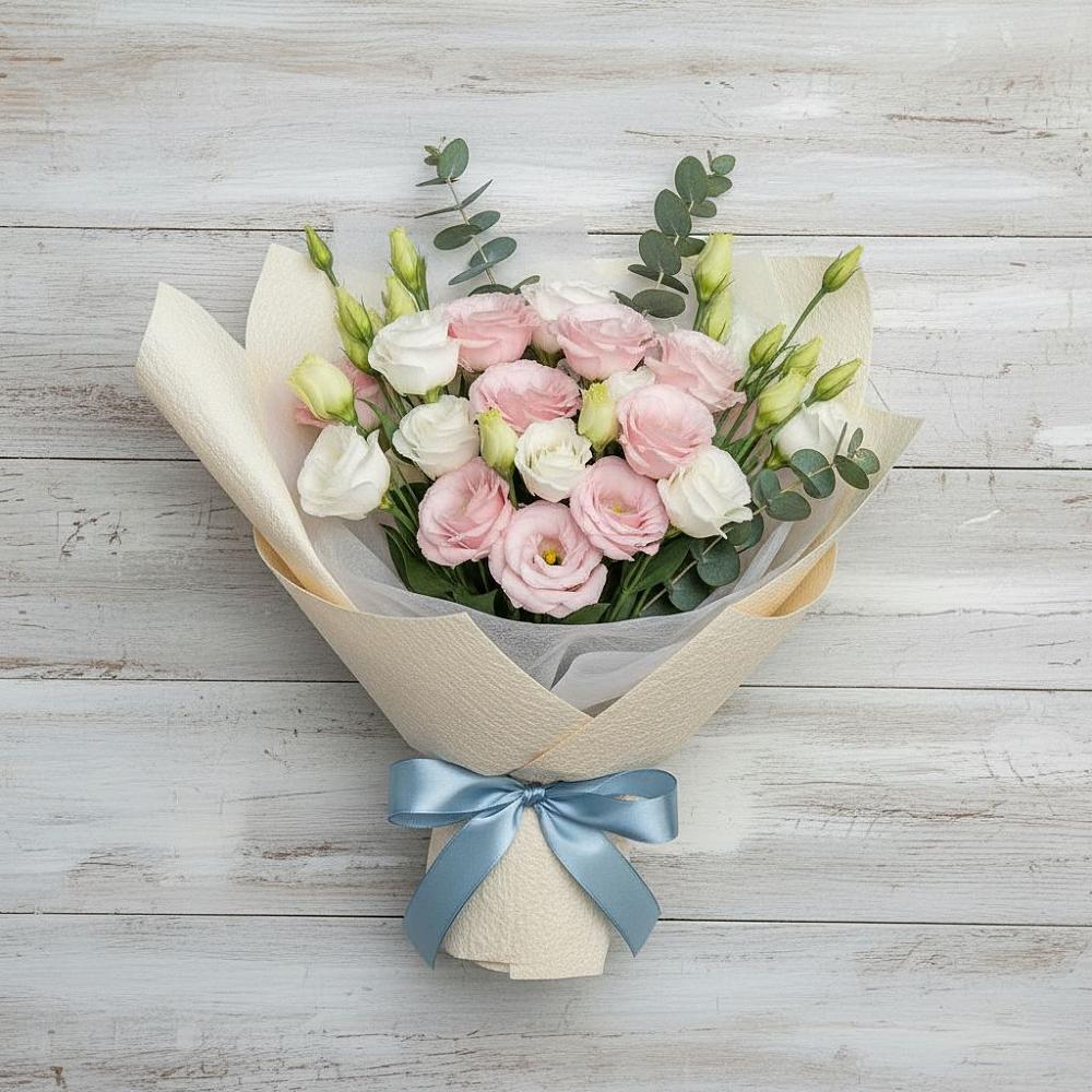 Букет цветов из: Лизиантусы в Пряже